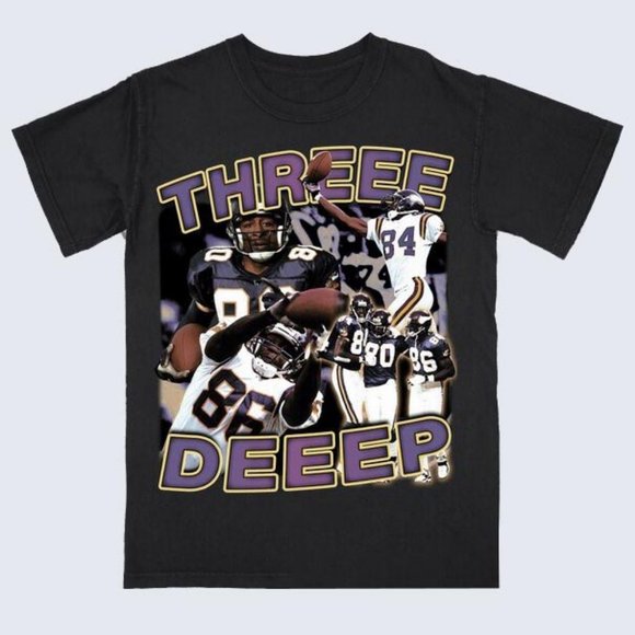 NLA "Three Deep" Unisex T-Shirt / Black M-2XL - Picture 1 of 2